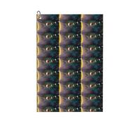 ENGhjes Planet Space Serviette de golf Motif système solaire 61 x 40,6 cm avec mousqueton