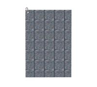 ENGhjes Serviette de golf en forme d'écailles de poisson argenté 61 x 40,6 cm avec mousqueton pour un nettoyage pratique