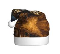 ENGhjes Train et chemin de fer impression vacances peluche unique élégant adulte femme homme chapeau de Père Noël hiver chapeaux de Noël chapeaux de fête de Noël casquettes