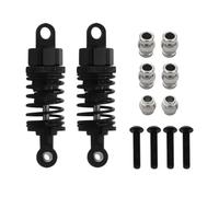 Engin d'huile pour Les Voitures RC à l'échelle 1/10 compatibles avec TT-01 TT01 TT-02 TT02 Modèles Pièces de Mise à Niveau de l'amortisseur(2pcs Black)