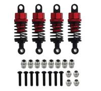 Engin d'huile pour Les Voitures RC à l'échelle 1/10 compatibles avec TT-01 TT01 TT-02 TT02 Modèles Pièces de Mise à Niveau de l'amortisseur(4pcs Red)