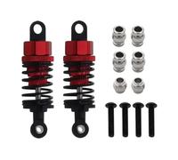 Engin d'huile pour Les Voitures RC à l'échelle 1/10 compatibles avec TT-01 TT01 TT-02 TT02 Modèles Pièces de Mise à Niveau de l'amortisseur(2pcs Red)