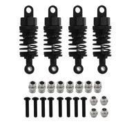 Engin d'huile pour Les Voitures RC à l'échelle 1/10 compatibles avec TT-01 TT01 TT-02 TT02 Modèles Pièces de Mise à Niveau de l'amortisseur(4pcs Black)