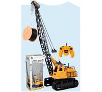 Engin grue mobile radiocommandé - MGM - ht 50 cm - Jaune et noir - Pour enfant de 3 ans et plus