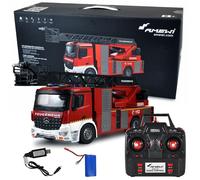 Engin Terrestre Miniature - AMEWI EPA AROCS Camion de Pompier Télécommandé
