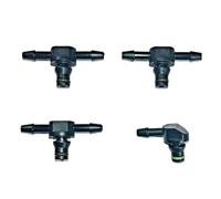 Engine Fuel Injector Convient pour Bosch 110 4 pièces connecteur de Tuyau de Retour d'injecteur de Carburant Diesel à Rampe Commune Fuite de Tuyau en T Tuyau en L Fuel Injector Assembly(3xT 1xL)