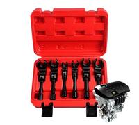 Engine Hydraulic Lines Wrench - 12-19mm Precision Beak Grip for Fasteners | 3/8 Inch Engine Line Disconnect Tool Set for Professionals Auto Mechanics Technicians Garage Repair Shop