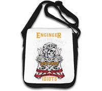 Engineer I Try To Make Things Idiot Proof But They Keep Making Better Idiots Sac à bandoulière amusant Blanc