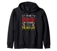 Engineer of Course on The Nice List Ugly Christmas Sweater Sweat à Capuche