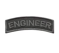 Engineer Shoulder Tab Badge Subdued US Army Tactical Morale Touch Fastener Patch