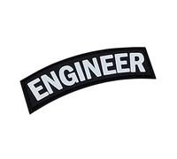 Engineer Tab PVC Patch (Black and White)