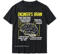 Engineers Brain Funny Engineering Games Process Men's T Shirt Unisex Tees Black XXL