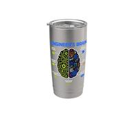 Engineer's Brain Funny Engineering Humor Problem Solver Gobelet isotherme en acier inoxydable double paroi