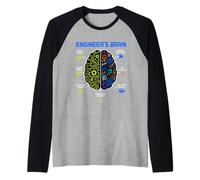 Engineer's Brain Funny Engineering Humor Problem Solver Manche Raglan