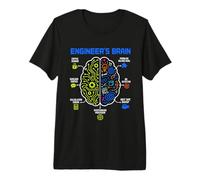 Engineer's Brain Funny Engineering Humor Problem Solver T-Shirt Haut de Gamme