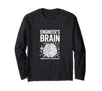Engineer's Brain Funny Engineering Humour Problem Solver Manche Longue