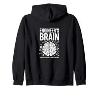 Engineer's Brain Funny Engineering Humour Problem Solver Sweat à Capuche