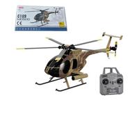 ENGINEMECH 1:28 MD500 C189 Little Bird Hélicoptère télécommandé 2,4 GHz 4 canaux RC avec stabilisation gyroscopique, démarrez et atterrissez en un clic, amusez-vous en plein air pour adultes