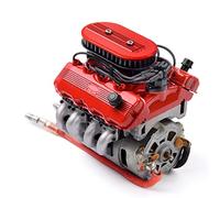 ENGINEMECH GRC F76 V8 Modèle de moteur métallique à construire soi-même DIY Set avec double ventilateur 13 000 RPM, dissipateur thermique et capot moteur pour moteur RC de 36 mm, ensemble de jouets