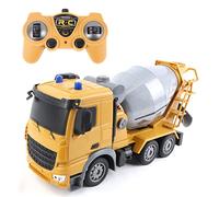 ENGINS DE CHANTIER - Camion Toupie - Véhicules d'Interventions - 090312 - Jaune - Plastique - 1/12 - Véhicule Télécommandé - Piles Non Incluses - Travaux - Jouet Enfant - À partir de 3 ans