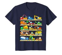 Engins de Chantier Camions Pelles Pelleteuse Chargeuse Bebe T-Shirt
