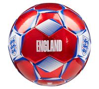 England FA Ballon de Foot Taille 3, 4 ou 5, Ballon Officiel Equipe d’Angleterre, Idée Cadeau pour Fan de Foot (Rouge/Bleu, Taille 4)