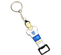 England FA - Porte-clés ouvre-bouteille Kicker BS2912 (taille unique) (blanc/bleu/or)