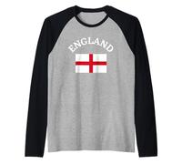 England Flag Saint George's Cross Patriot Manche Raglan