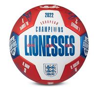 England Lionesses Euro Champions Signature Ballon de Football Blanc/Rouge/Bleu Taille 5
