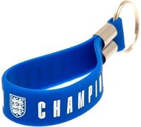 England Lionesses - "European Champions" Porte-clés silicone Armoiries TA9802 (taille unique) (Bleu/Blanc)