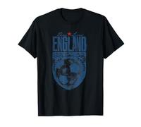 England Vintage Distressed Soccer Emblem English Three Lions T-Shirt