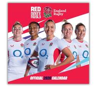 England Women's Rugby Official 2026 Square Wall Calendar
