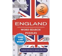 England Word Search Puzzles: Word Searches for Adults, Seniors, and Teens - Explore Famous Places, Kings and Queens, Historic Towns, and More