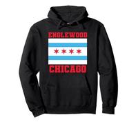 Englewood Chicago Illinois Flag Loop 773 312 Plat à Pizza Profond Sweat à Capuche