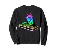 English Bull Terrier DJ Music Party Amoureux des Chiens Sweatshirt