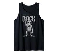 English Bull Terrier Rock Music Retro Vintage Dog Lover Débardeur