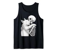 English Bull Terrier Squelette câlin Halloween Amoureux des Chiens Débardeur