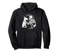 English Bull Terrier Squelette Moon Halloween Dog Lover Sweat à Capuche