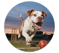English Bulldog1000 Pièces Puzzles pour Adultes Et Enfants Pet DogPuzzle Circulaire, Décoration Moderne, Jeu, Cadeau Unique, Décoration, Cadeau, Difficile, Impossible1000pcs (67.5x67.5cm)