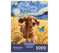 English Cocker Spaniel 1000 Pièce Puzzle Jeu Éduchatif Classique Jigsaw Puzzles Jeu De Défi Unique pour Cadeaux De Voyage, Présent 70x50cm/1000pcs