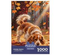 English Cocker Spaniel1000 Pièces Aquarelle Puzzle Animal pour Adultes Moderne Jeu Premium avec Défis Décorationde La Maison 70x50cm/1000pcs