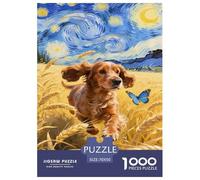 English Cocker Spaniel1000 Pièces Puzzle Coloréanimal pour Adultes Jeu D'Intelligence Difficile EtStimulant Décorationde La Maison 70x50cm/1000pcs