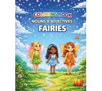 ENGLISH COLORING BOOK - FAIRIES - ADJECTIVES & NOUNS