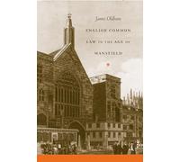 English Common Law in the Age of Mansfield