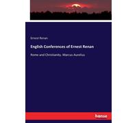 English Conferences Of Ernest Renan
