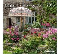 English Country Gardens 2023 - Wand-Kalender - 30x30 - 30x60 geöffnet