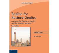 English for Business Studies Teacher's Book: A Course for Business Studies and Economics Students