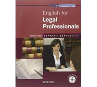 English for legal professionals student's book and multiROM pack