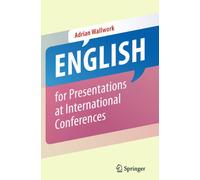 English for Presentations at International Conferences