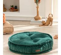 English Home Grand Coussin de Sol Rond, Coussin de Sol épais, Confortable, matelassé, Doux, rehausseur de siège pour Yoga, méditation, Salon, Balcon, Vert, 57 cm, 22 Pouces